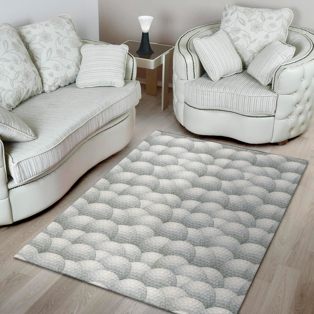 Big Golf Ball Pattern Print Area Rug