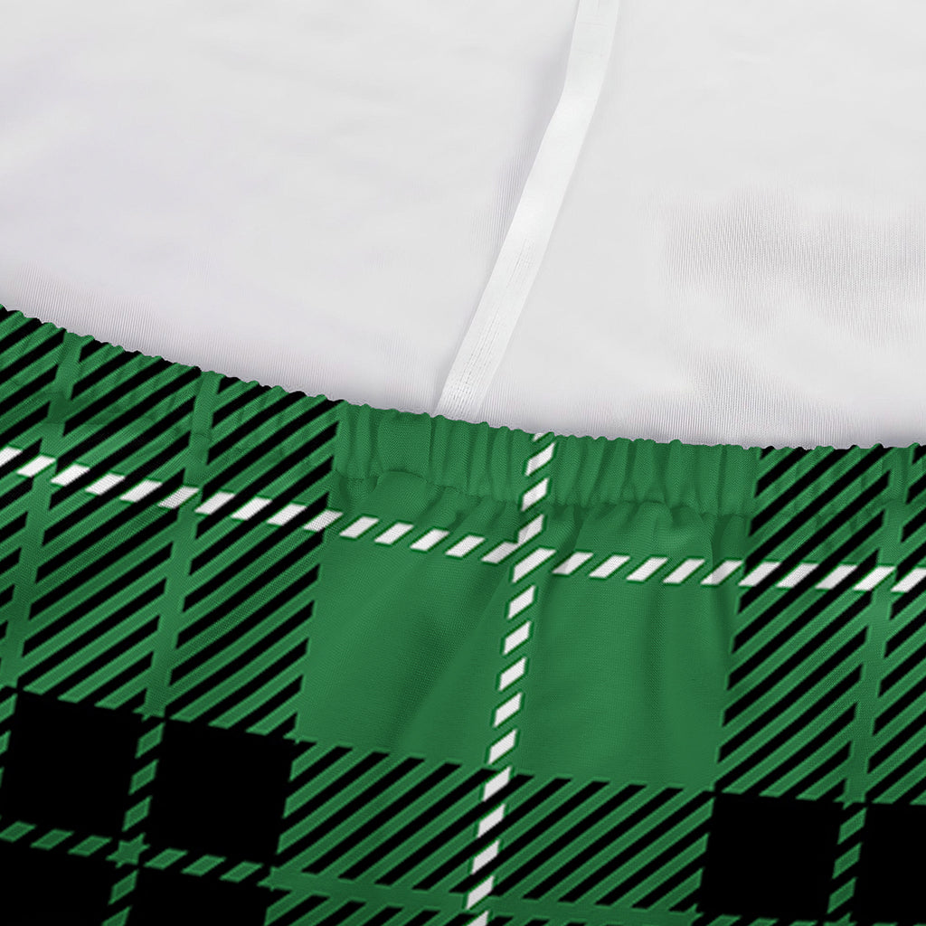Black And Green Tartan Pattern Print Sofa Cover