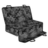 Black And Grey Camouflage Print Pet Car Back Seat Cover