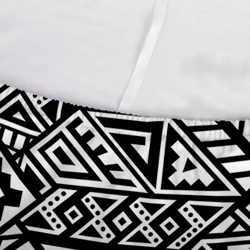 Black And White African Inspired Print Sofa Cover