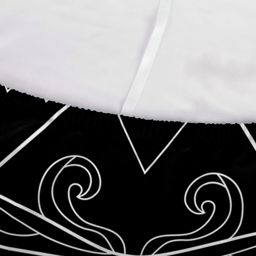 Black And White Aquarius Sign Print Sofa Cover