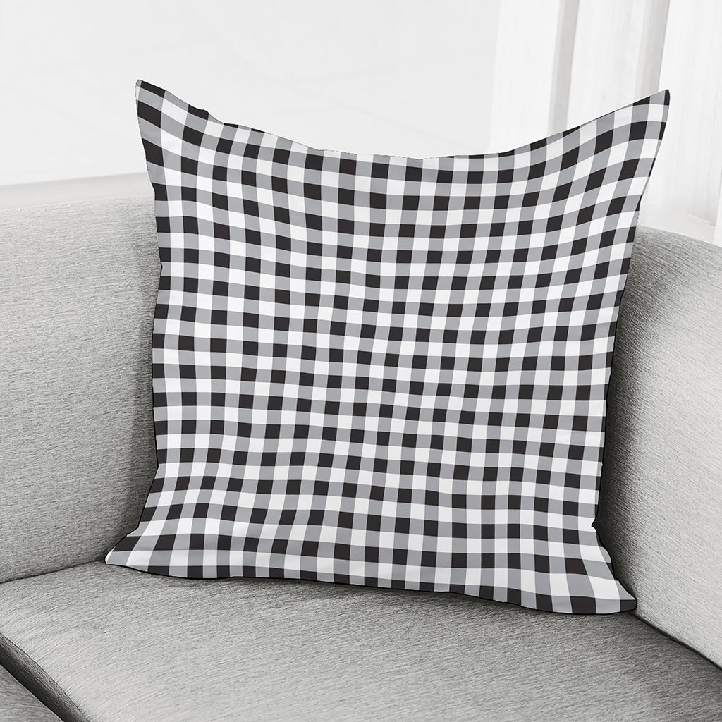 Black And White Check Pattern Print Pillow Cover