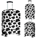 Black And White Cow Print Luggage Cover GearFrost
