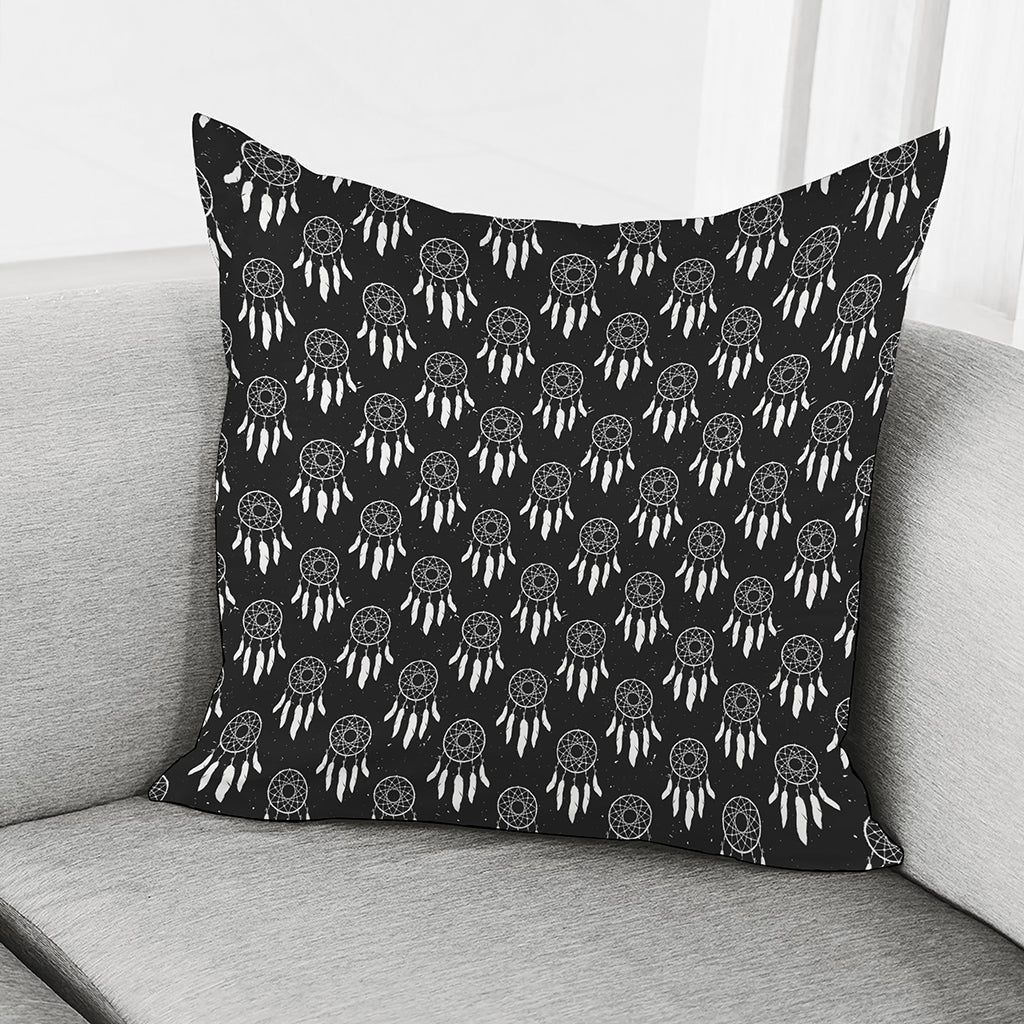 Black And White Dream Catcher Print Pillow Cover