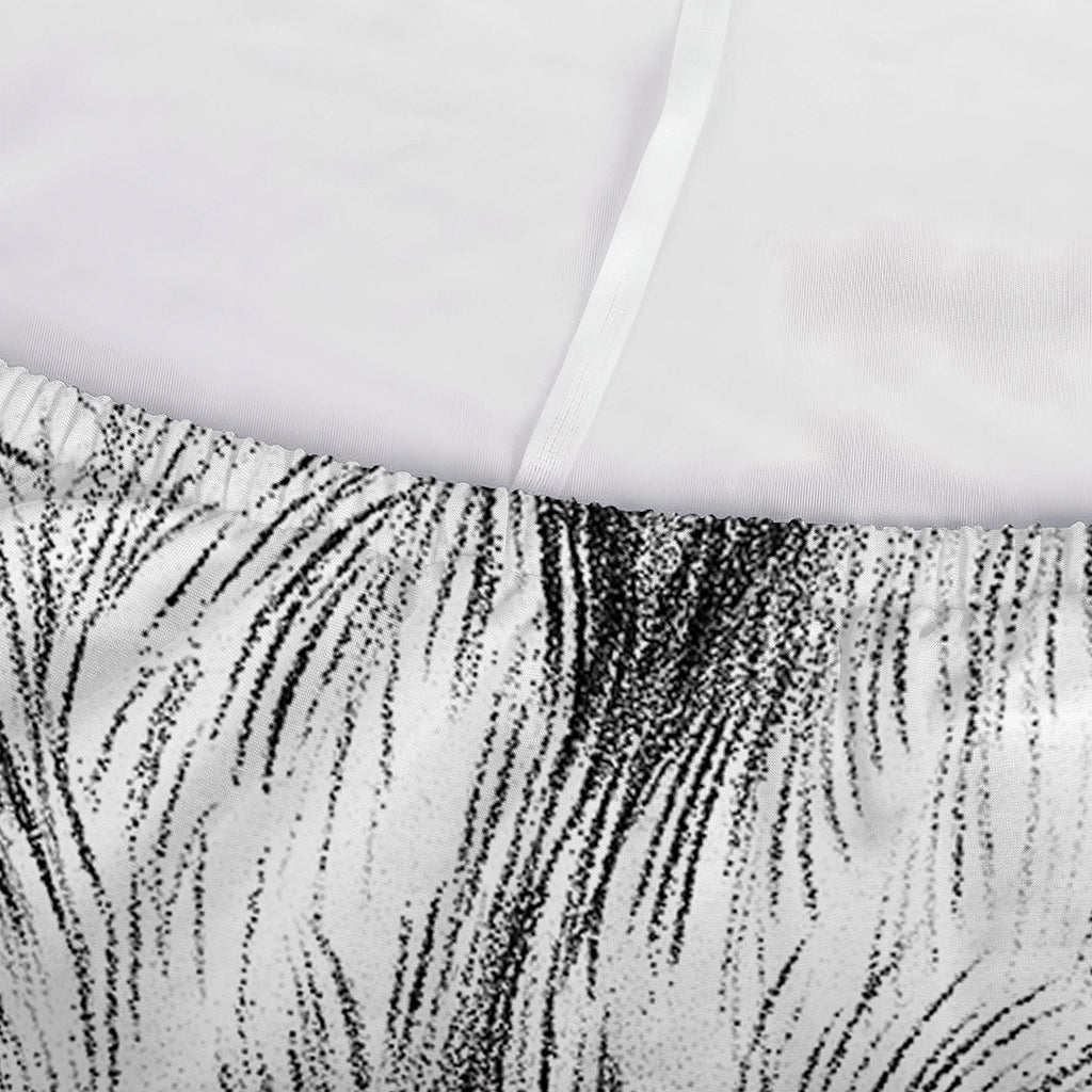 Black And White German Shepherd Print Sofa Cover