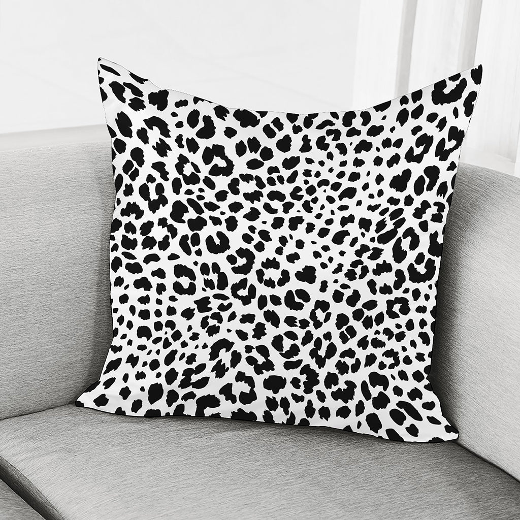 Black And White Jaguar Pattern Print Pillow Cover