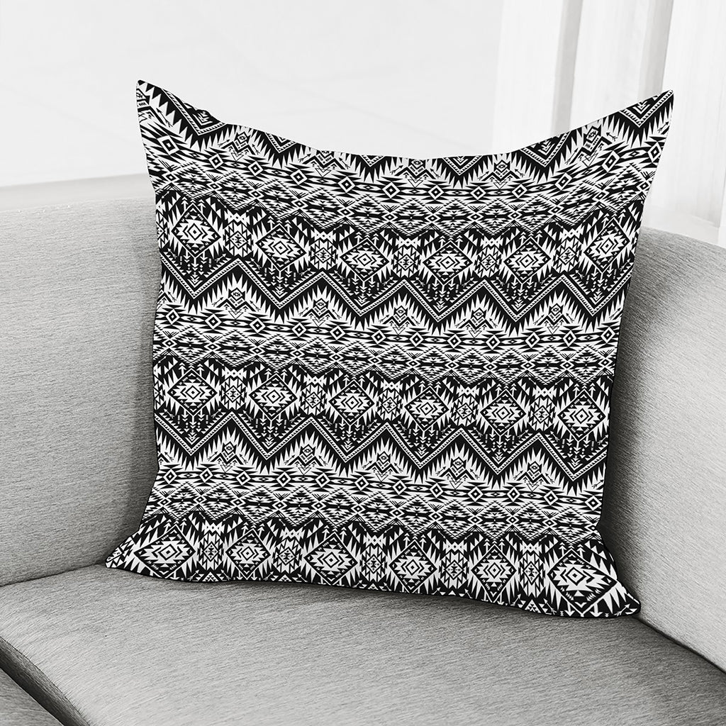 Black And White Navajo Print Pillow Cover