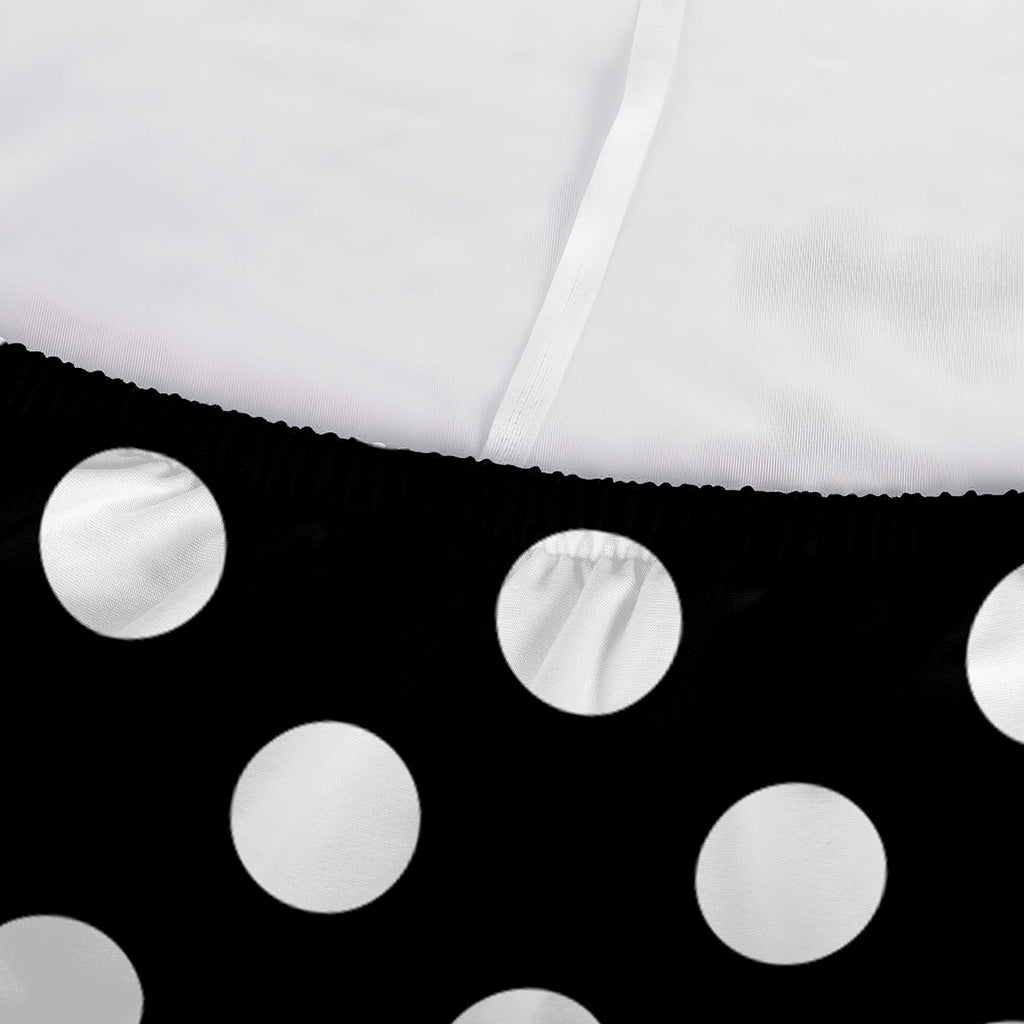 Black And White Polka Dot Pattern Print Sofa Cover
