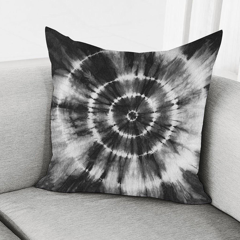 Black And White Tie Dye Print Pillow Cover