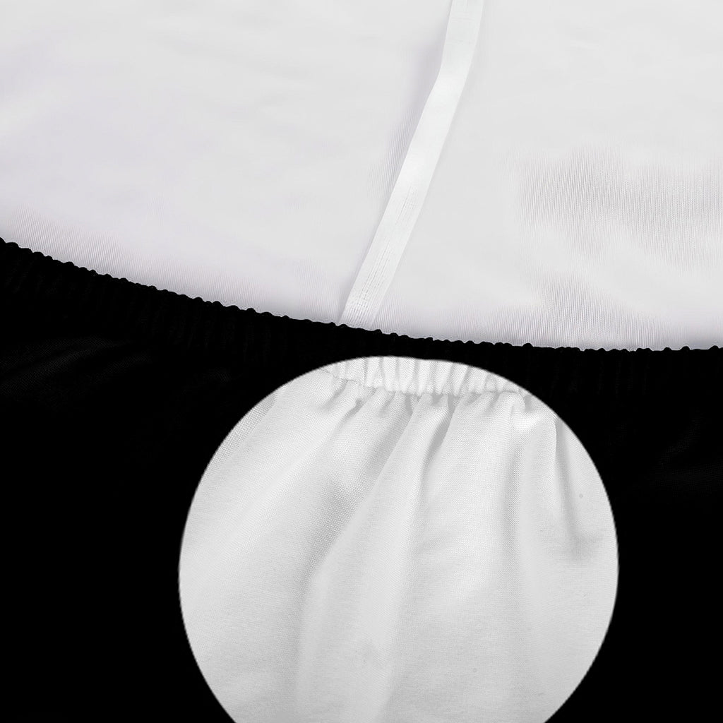 Black And White Yin Yang Symbol Print Sofa Cover