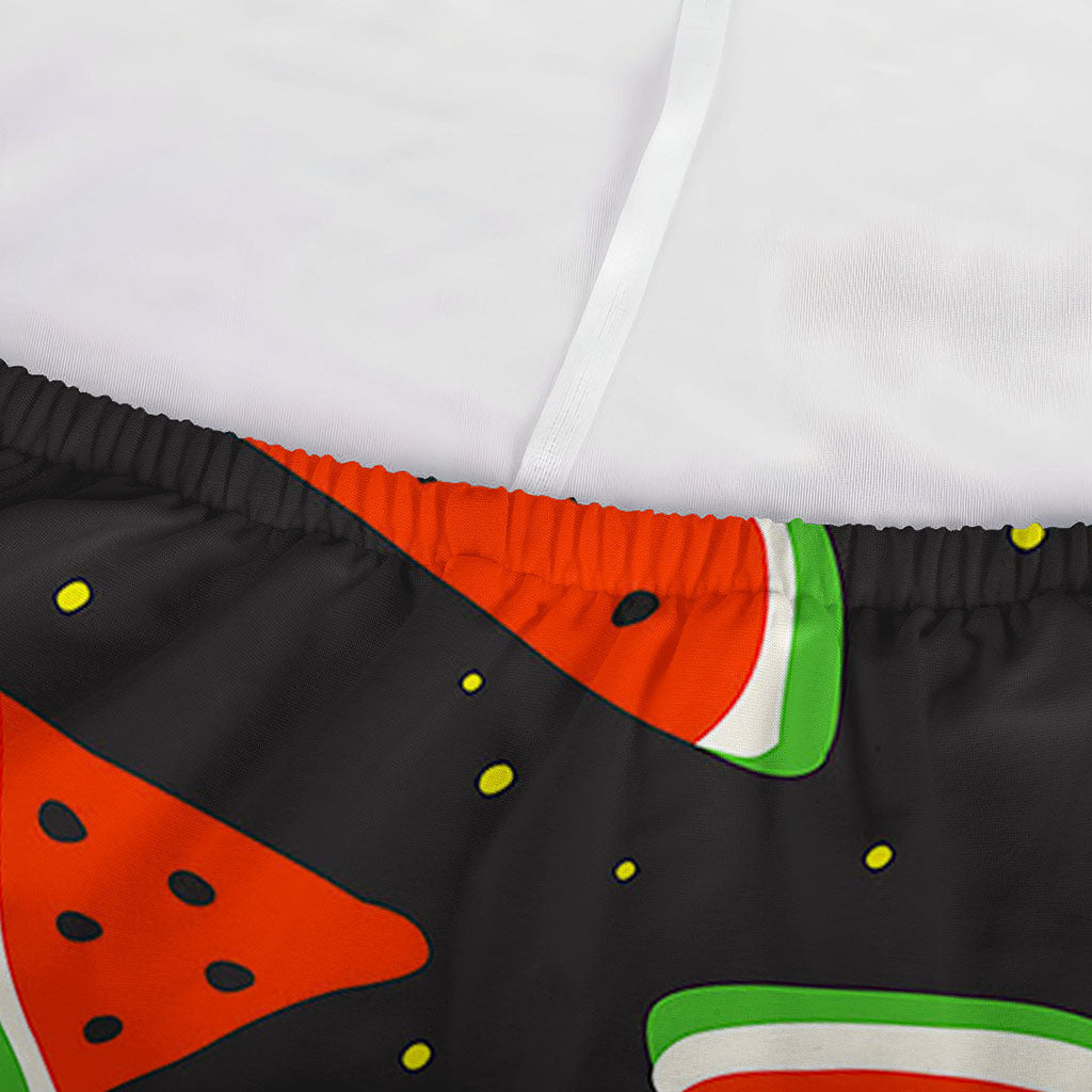 Black Cute Watermelon Pattern Print Sofa Cover