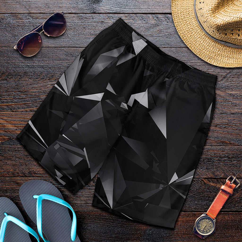 Black Diamond Print Men's Shorts