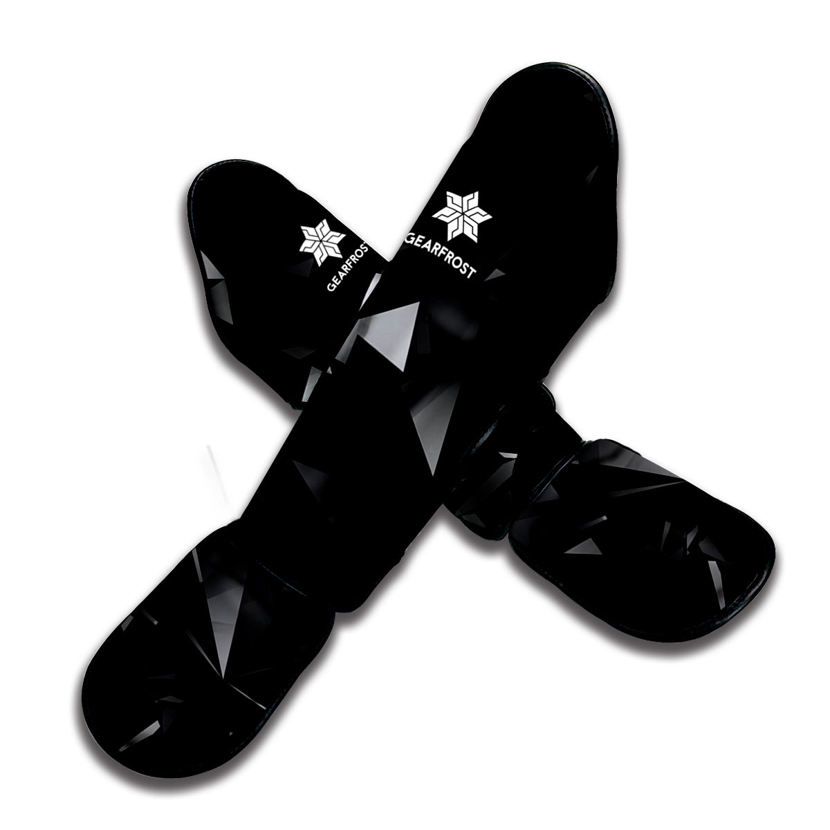Black Diamond Print Muay Thai Shin Guard