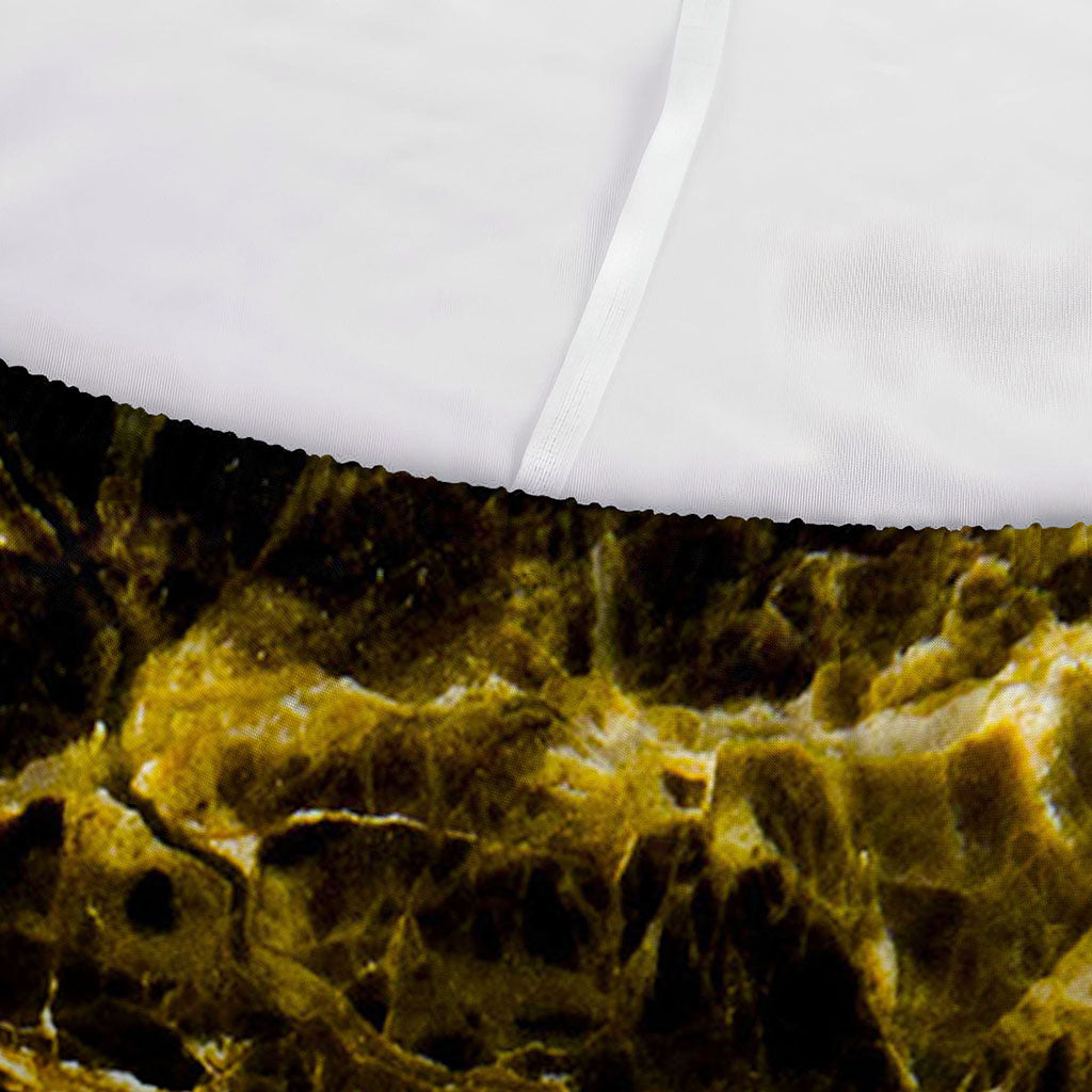 Black Gold Marble Print Sofa Cover