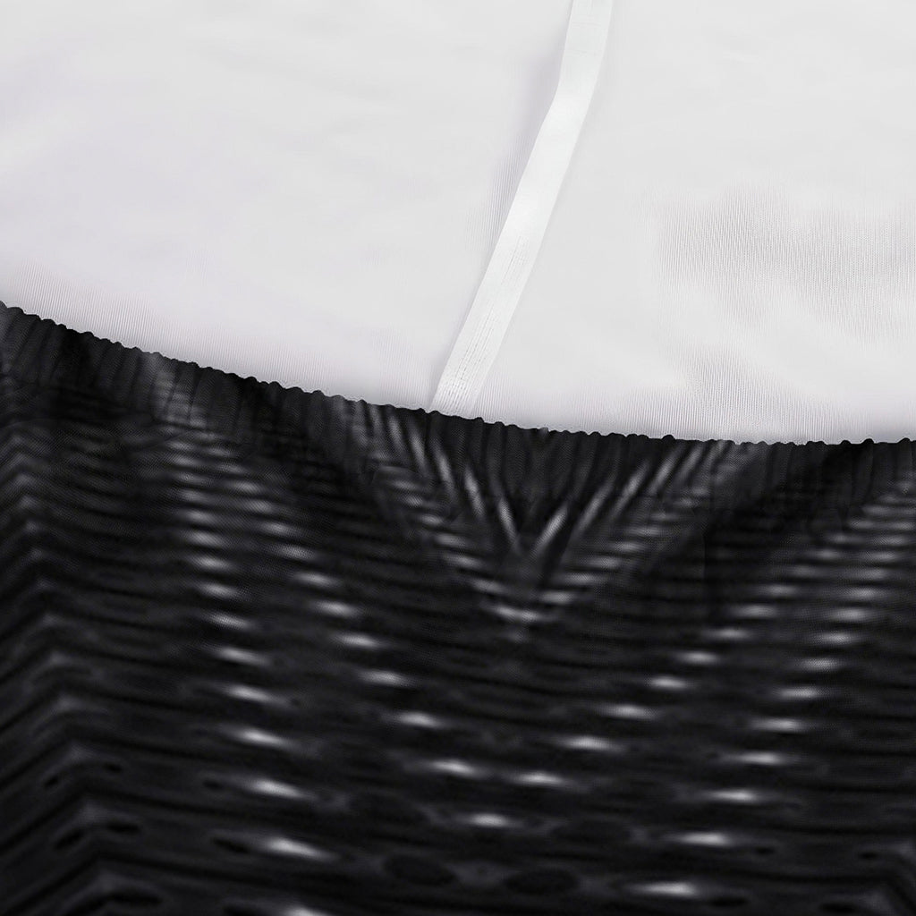 Black Kaleidoscope Print Sofa Cover