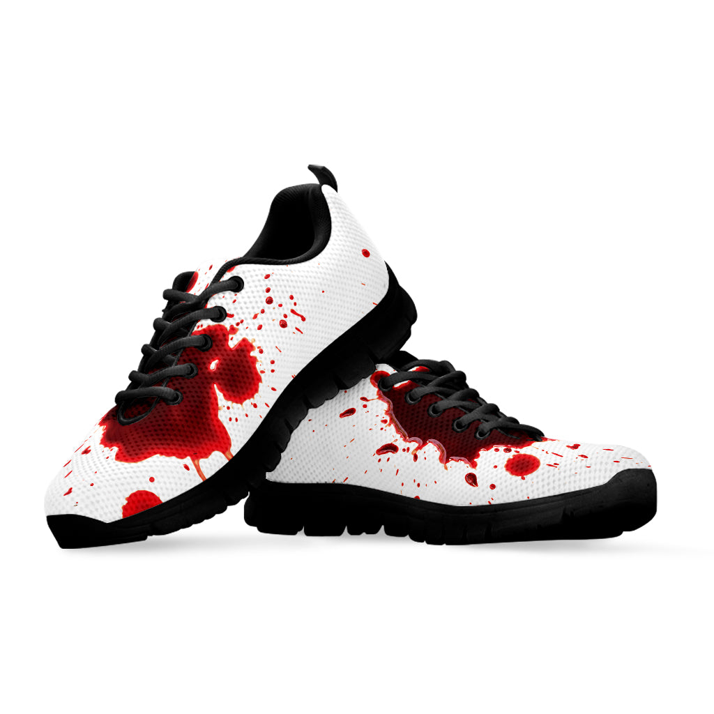 Blood Splashed Print Black Sneakers