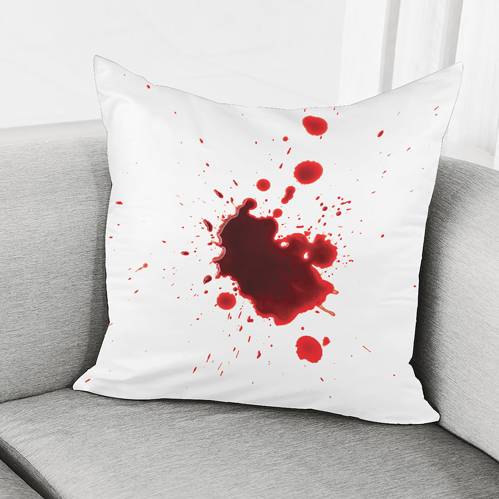 Blood Splashed Print Pillow Cover