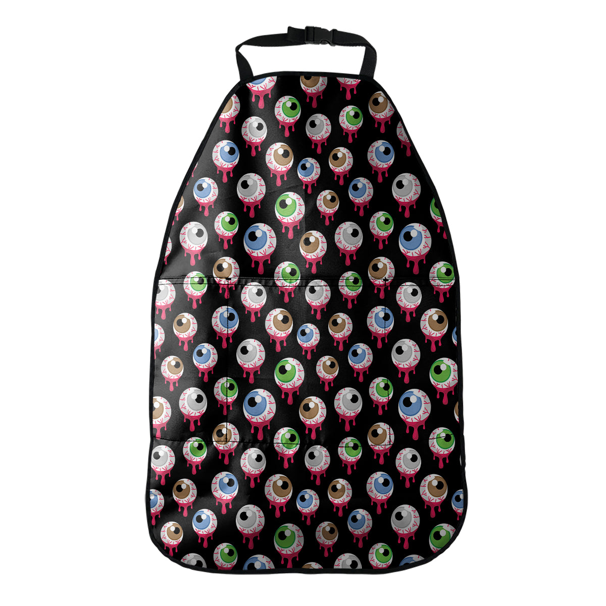 Bloody Eyeball Pattern Print Car Seat Organizers