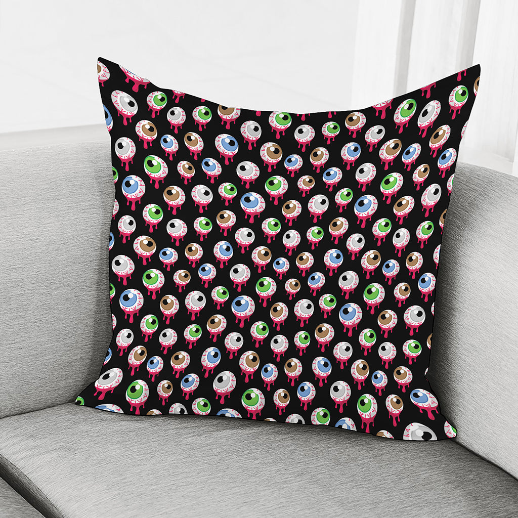 Bloody Eyeball Pattern Print Pillow Cover