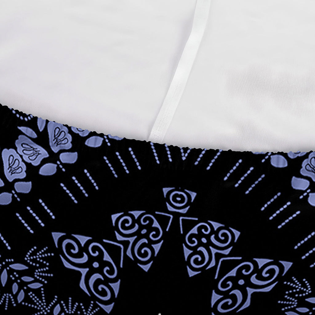 Blue And Black African Dashiki Print Sofa Cover
