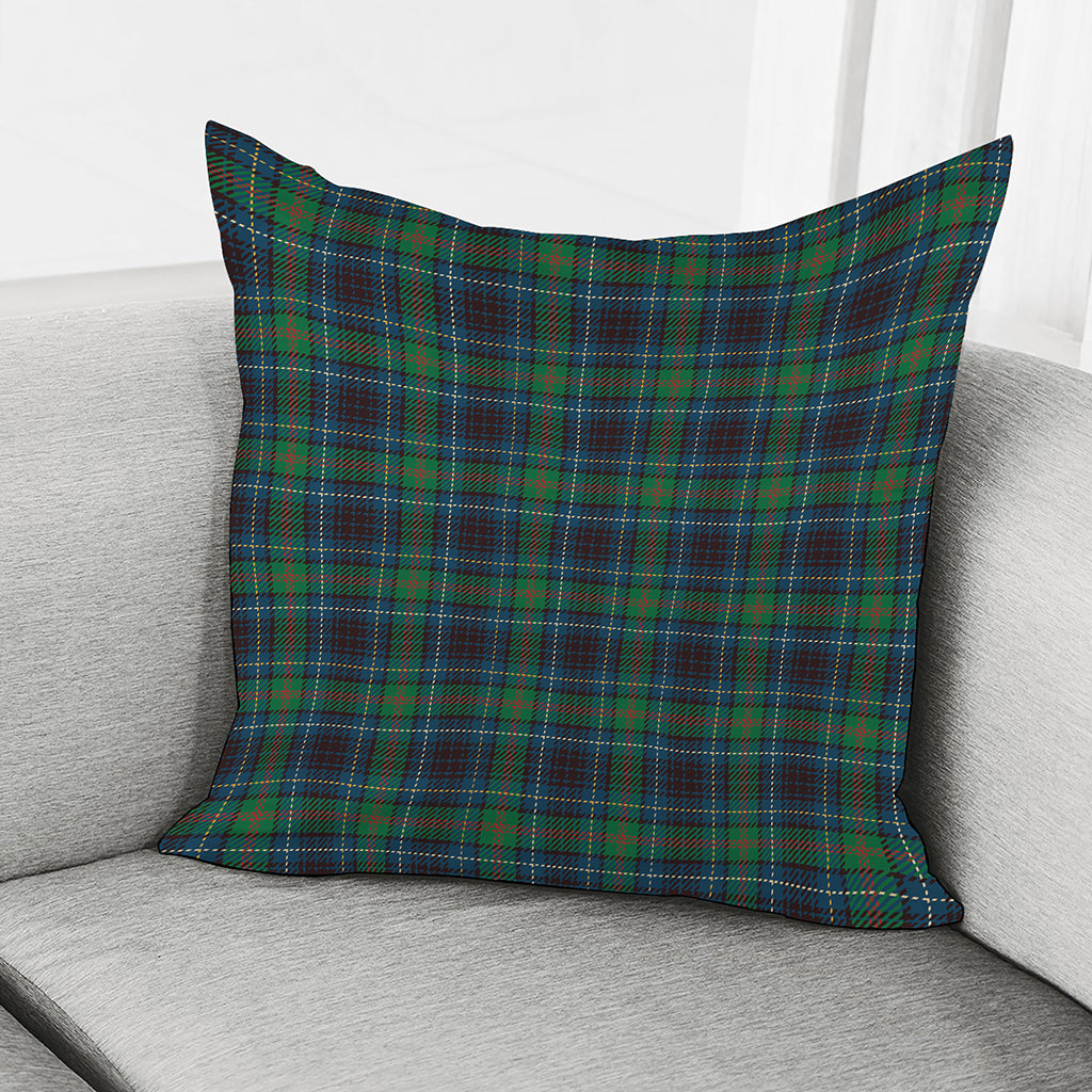 Blue And Green Tartan Pattern Print Pillow Cover