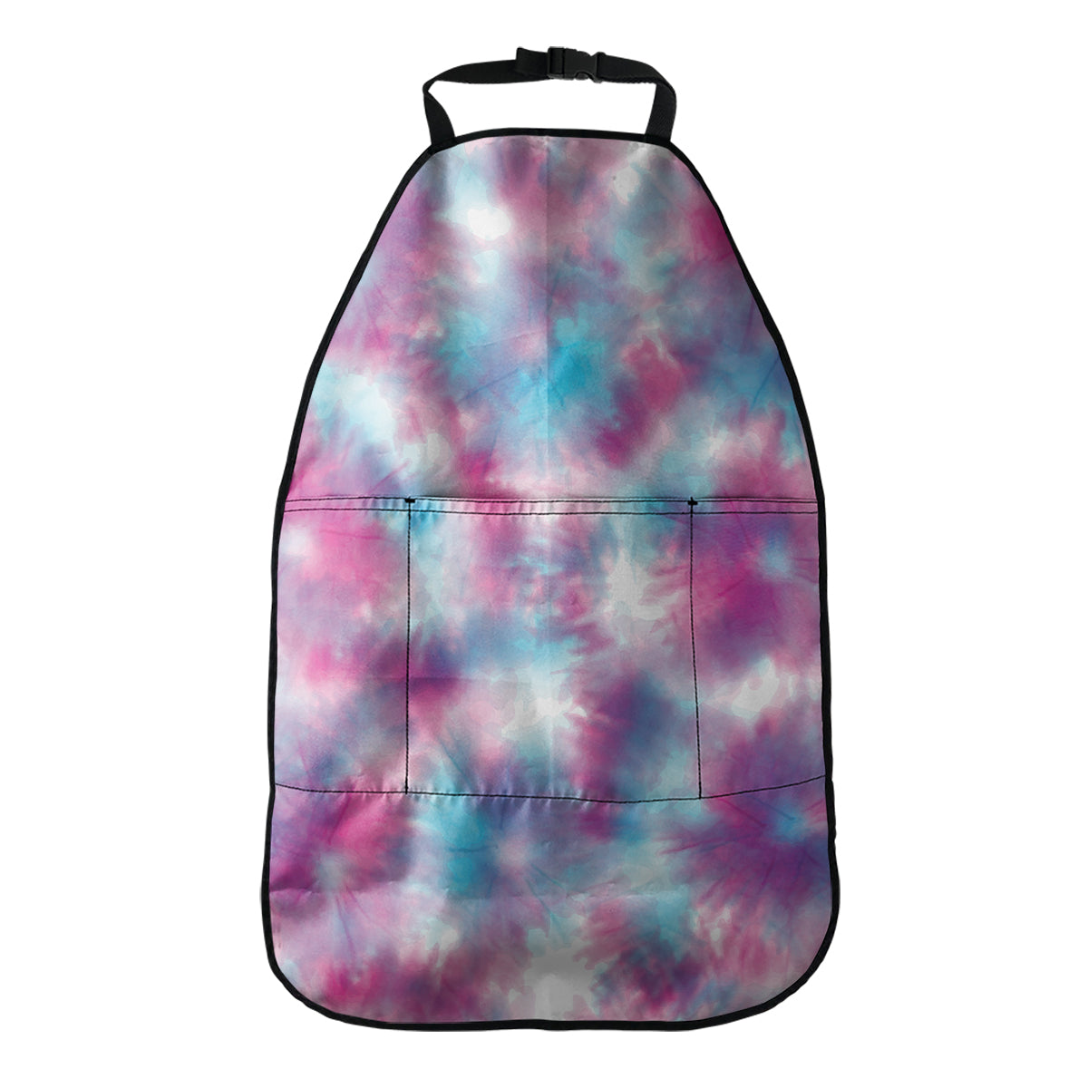 Blue And Purple Shibori Tie Dye Print Car Seat Organizers