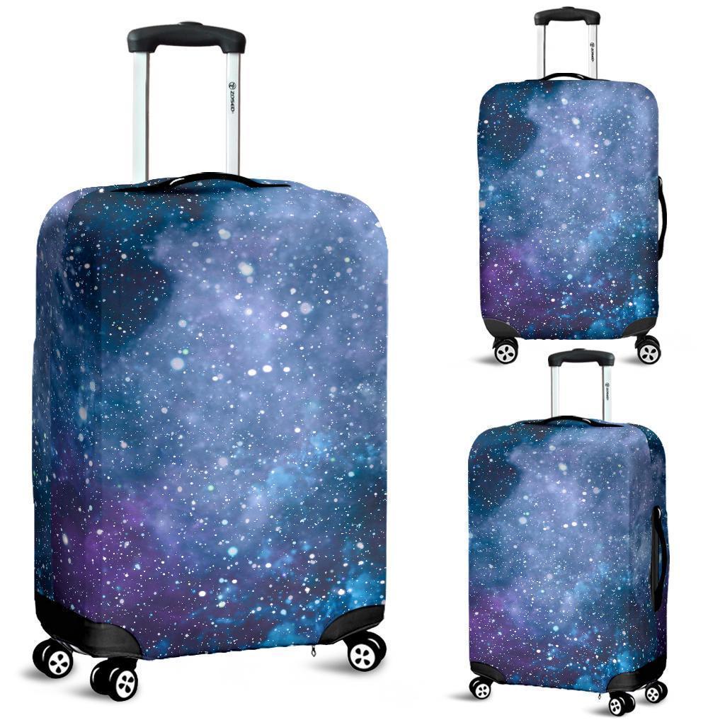 Blue Cloud Starfield Galaxy Space Print Luggage Cover GearFrost