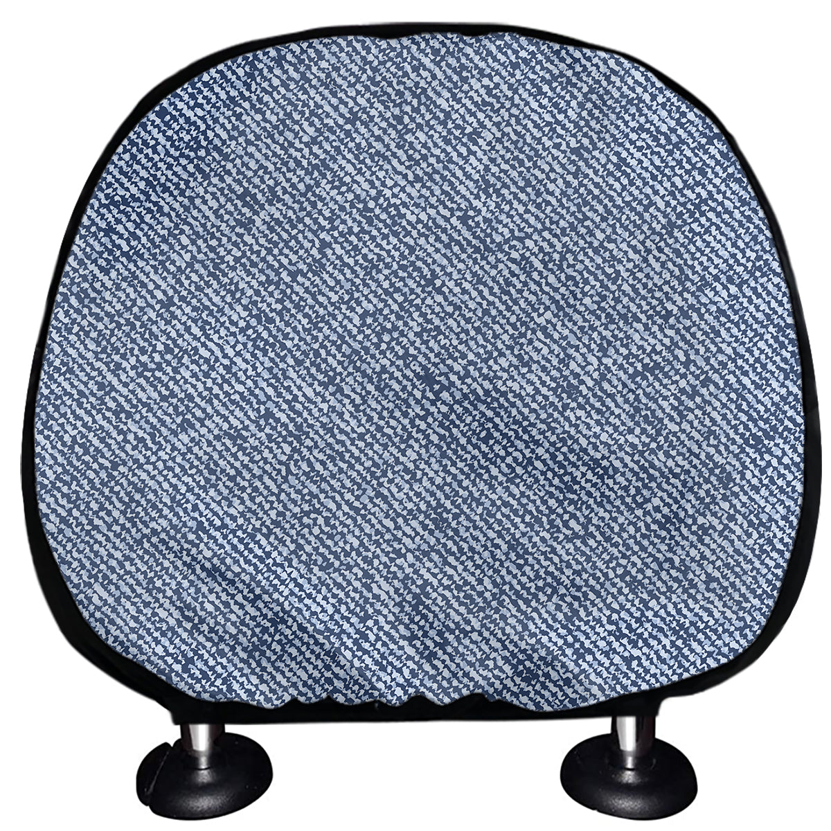 Blue Denim Jeans Pattern Print Car Headrest Covers