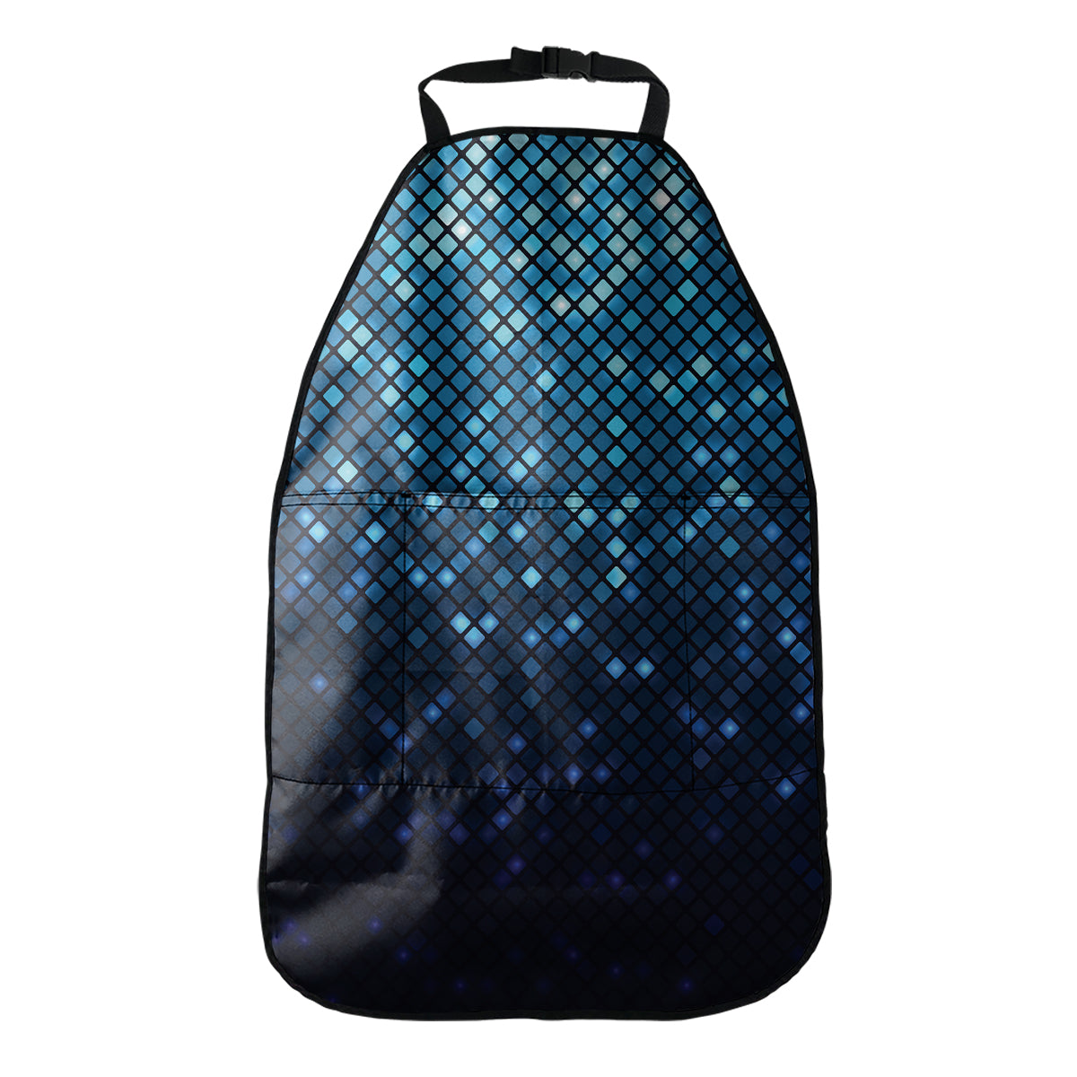 Blue Disco Lights Pattern Print Car Seat Organizers
