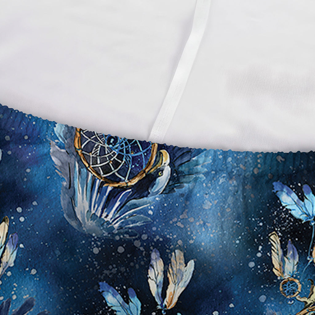 Blue Galaxy Dream Catcher Pattern Print Sofa Cover