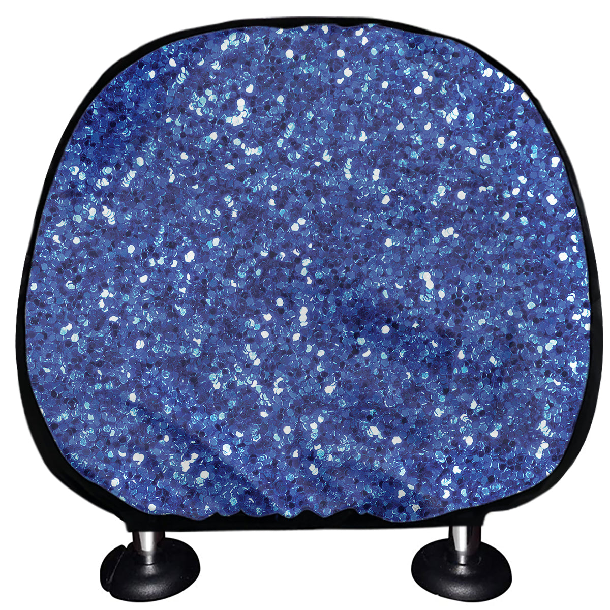 Blue Glitter Artwork Print (NOT Real Glitter) Car Headrest Covers
