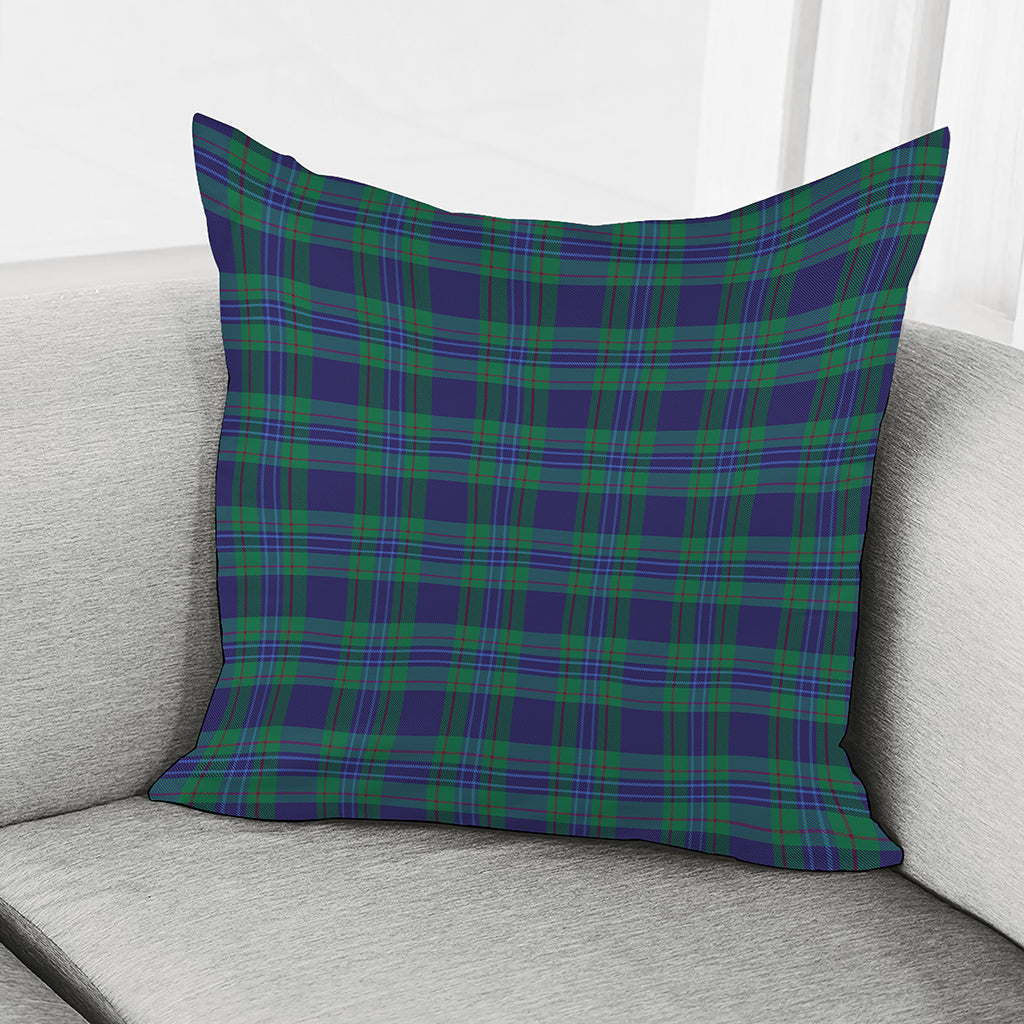 Blue Green And Red Tartan Pattern Print Pillow Cover