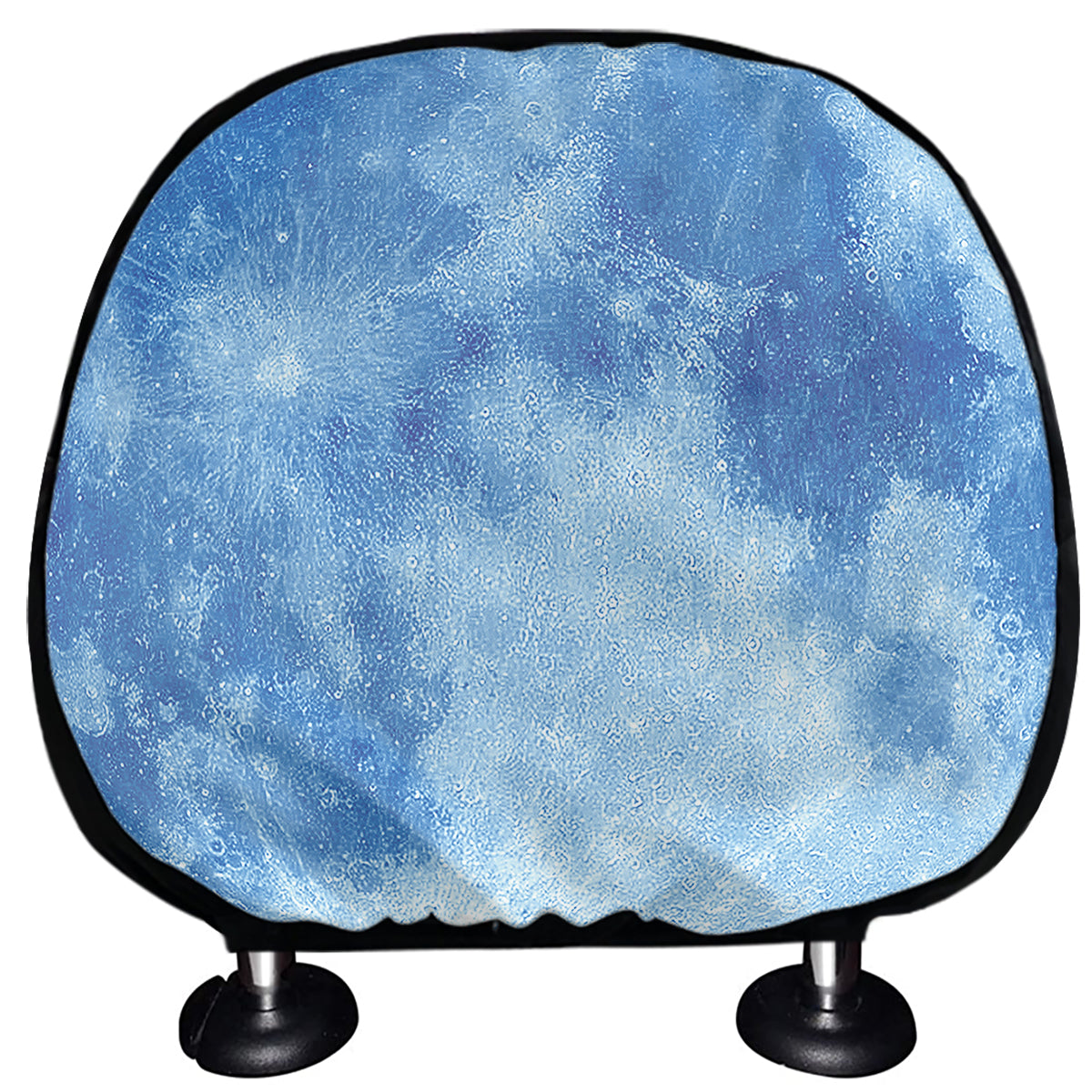 Blue Moon Print Car Headrest Covers