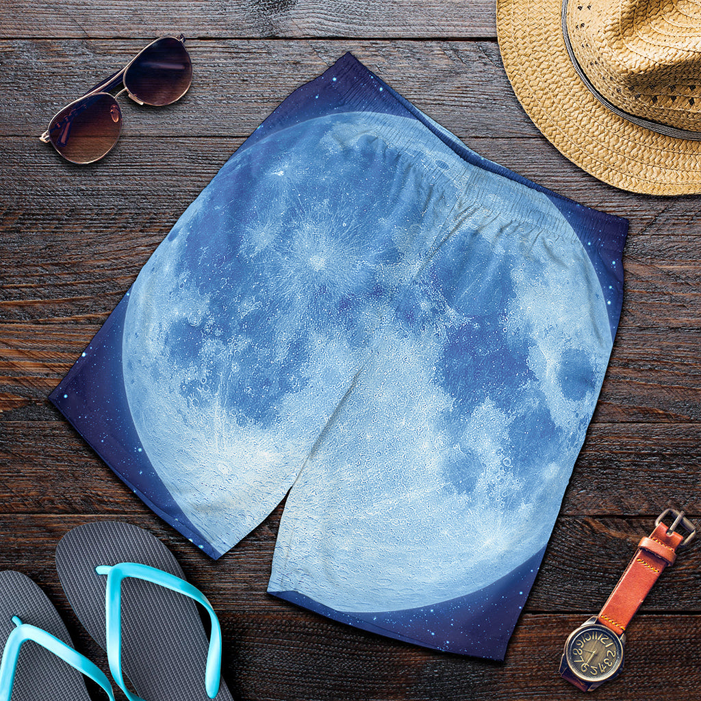 Blue Moon Print Men's Shorts