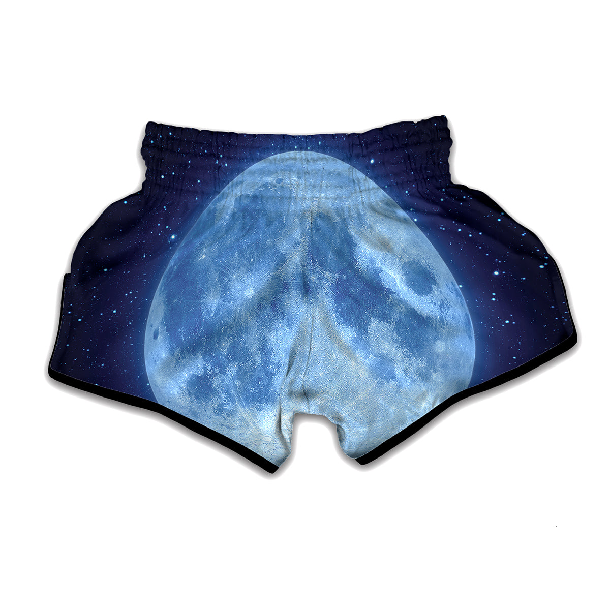 Blue Moon Print Muay Thai Boxing Shorts