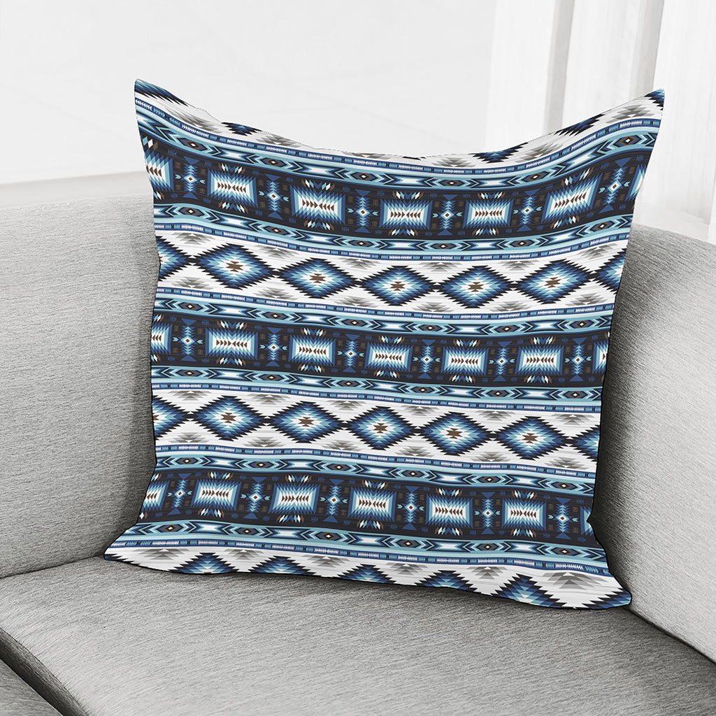 Blue Native Navajo Print Pillow Cover