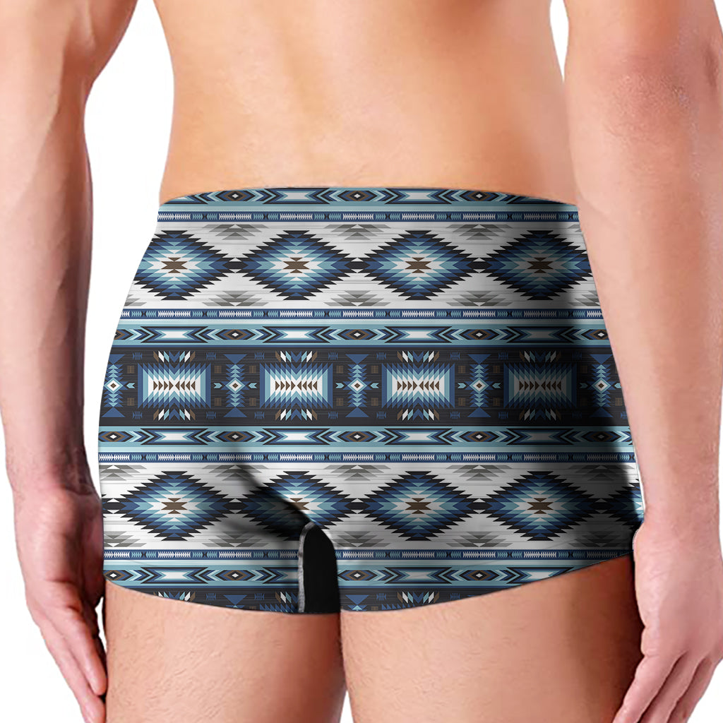 Blue Native Pendleton Navajo Print Men's Boxer Briefs