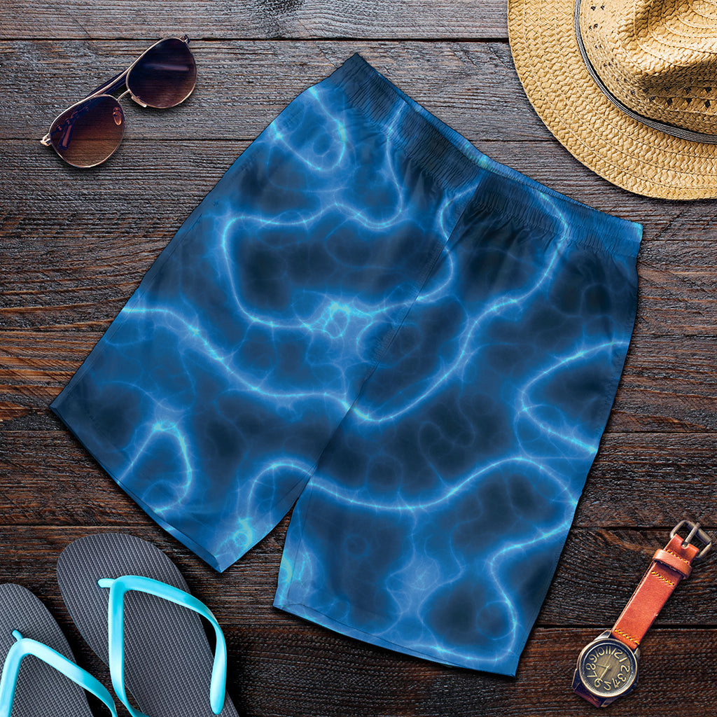 Blue Plasma Print Men's Shorts