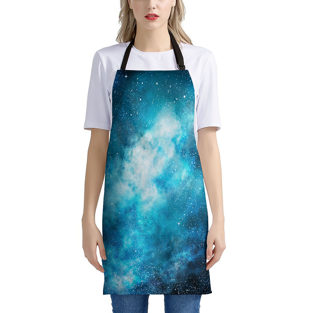 Blue Sky Universe Galaxy Space Print Apron