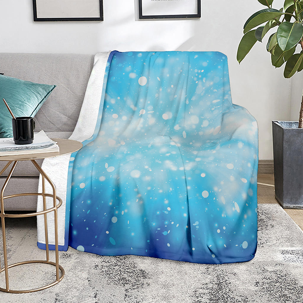 Blue Sparkle Light Print Blanket