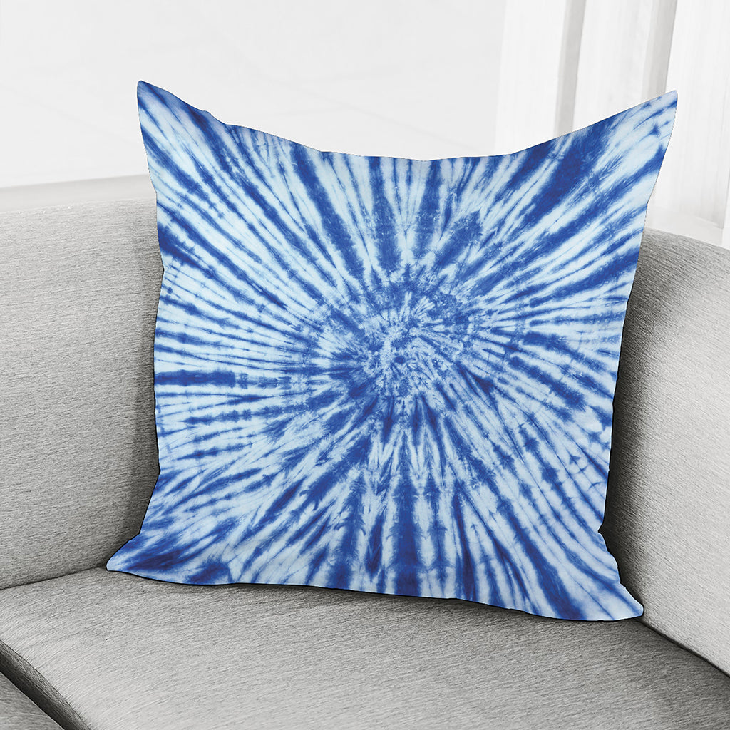 Blue Tie Dye Print Pillow Cover