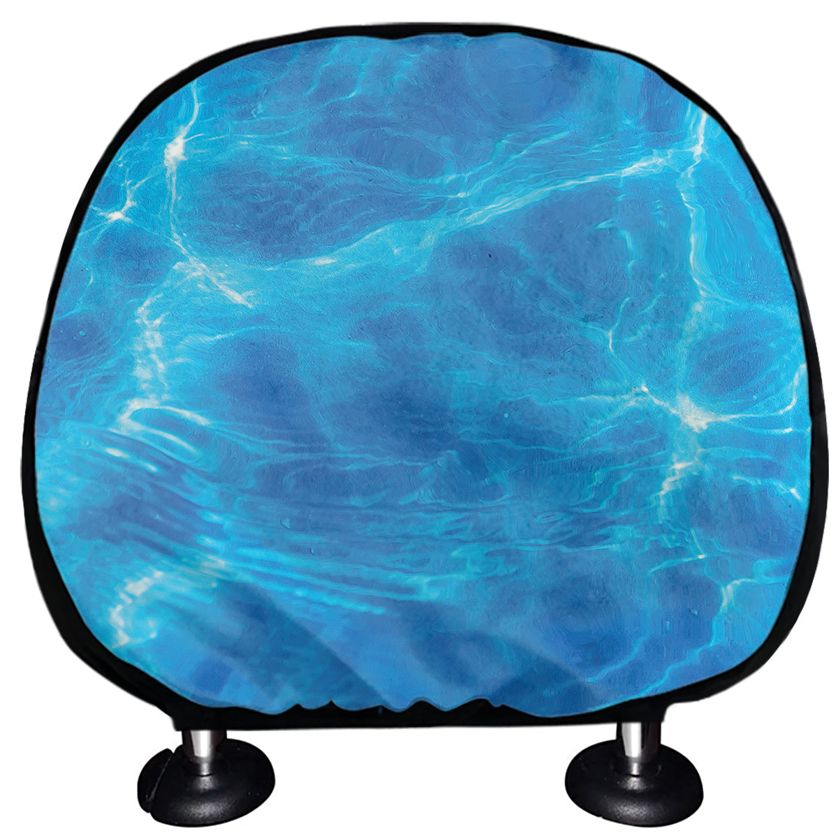 Blue Water Surface Print Car Headrest Covers