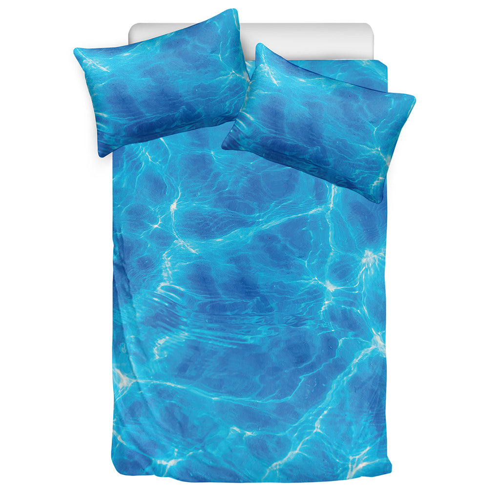 Blue Water Surface Print Duvet Cover Bedding Set