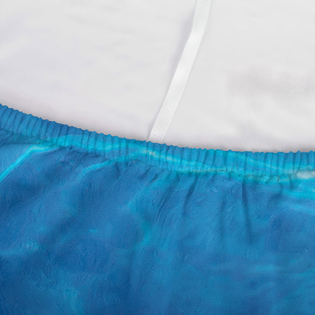 Blue Water Surface Print Sofa Cover