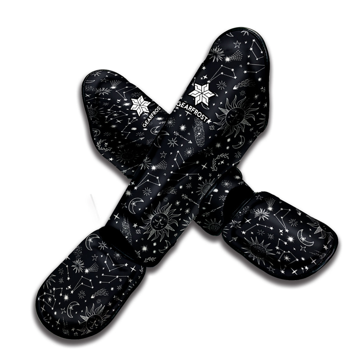 Bohemian Constellation Pattern Print Muay Thai Shin Guard