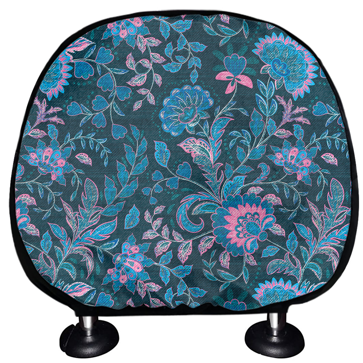 Bohemian Denim Jeans Pattern Print Car Headrest Covers