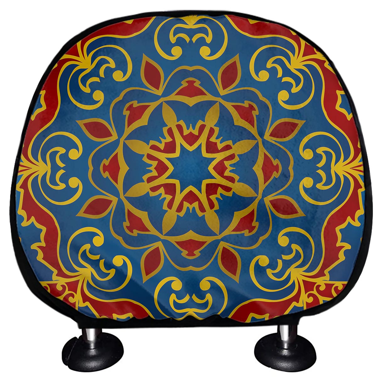 Bohemian Indian Mandala Pattern Print Car Headrest Covers