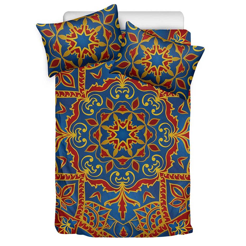Bohemian Indian Mandala Pattern Print Duvet Cover Bedding Set