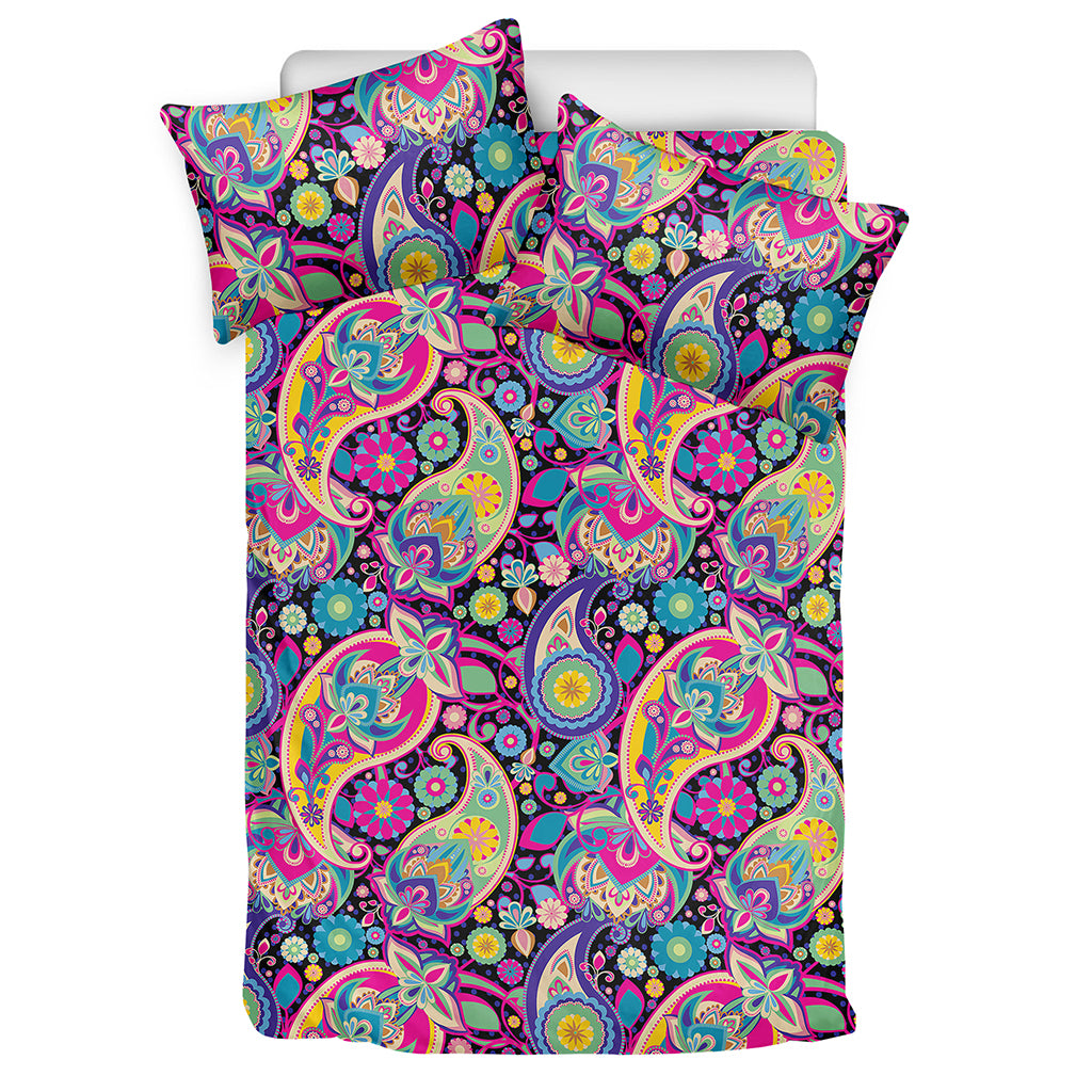 Bohemian Paisley Pattern Print Duvet Cover Bedding Set