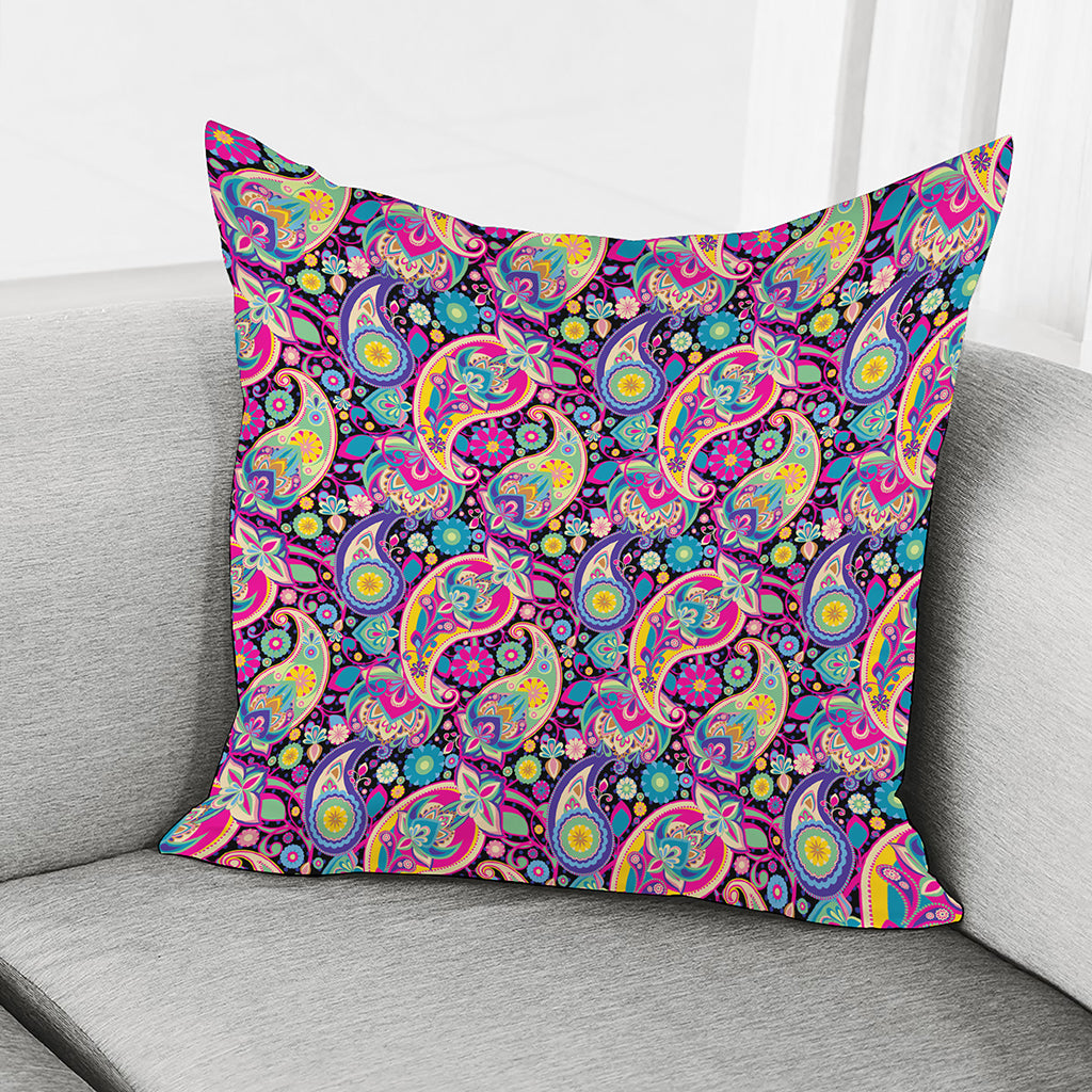 Bohemian Paisley Pattern Print Pillow Cover